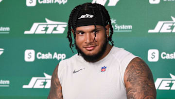 New York Jets defensive end Jermaine Johnson