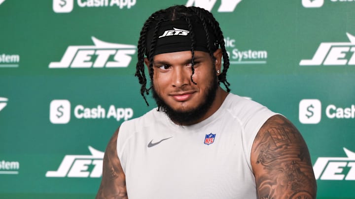 New York Jets defensive end Jermaine Johnson
