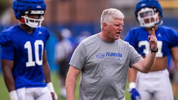 Florida   s Ron Roberts will serve as executive head coach, co-defensive coordinator and linebackers coach. Roberts was coaching drills Saturday. The Florida Gators held their second Spring football practice at Sanders Practice Fields in Gainesville, FL on Saturday, March 9, 2024. [Doug Engle/Gainesville Sun]