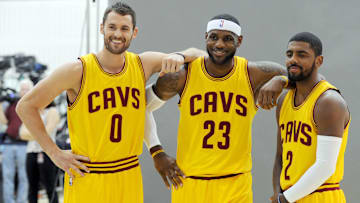 LeBron James, Kevin Love, Kyrie Irving