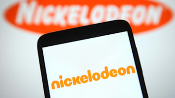 In this photo illustration a Nickelodeon (Nick) logo of an...