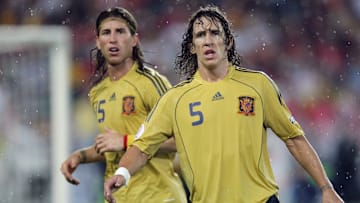 Sergio Ramos y Carles Puyol