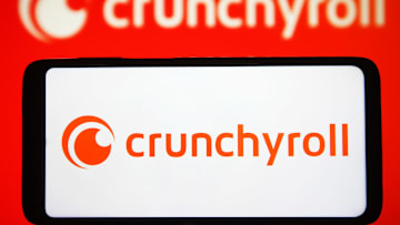 In this photo illustration, a Crunchyroll Inc. logo is seen...