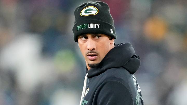 Dec 27, 2025; Green Bay, Wisconsin, USA; Green Bay Packers quarterback Jordan Love (10) is seen prior to the game against the Baltimore Ravens at Lambeau Field. Mandatory Credit: Jeff Hanisch-Imagn Images