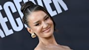 Kristin Juszczyk at the premiere of Netflix’s ‘Receiver’