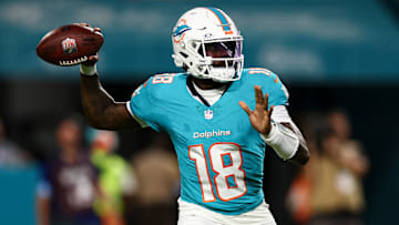 Miami Dolphins quarterback Tyler Huntley