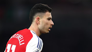 Gabriel Martinelli has travelled with the squad to Manchester 