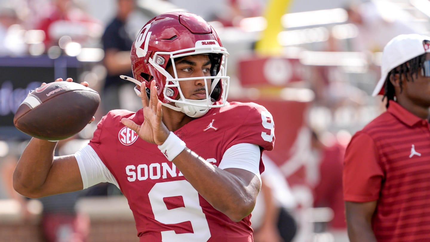 WATCH Oklahoma Freshman Michael Hawkins Jr. Somersault Sets Up Barnes TD