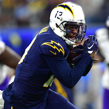  Los Angeles Chargers wide receiver Keenan Allen runs the ball against the against the Baltimore Ravens