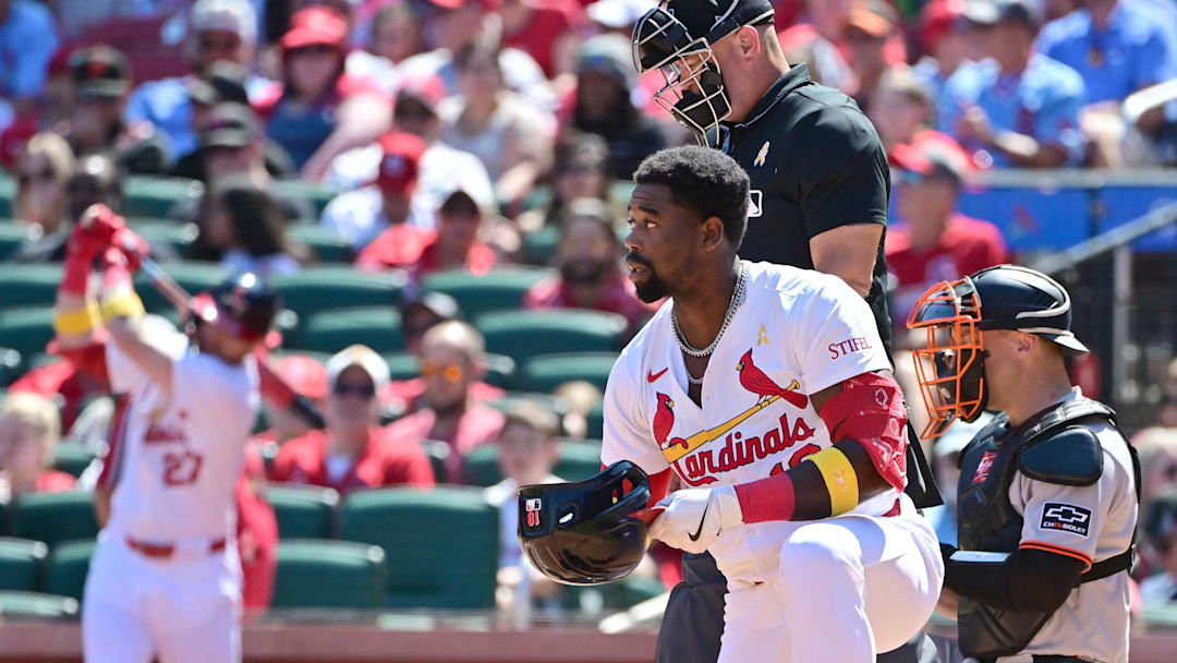 Jordan Walker after another tough at-bat