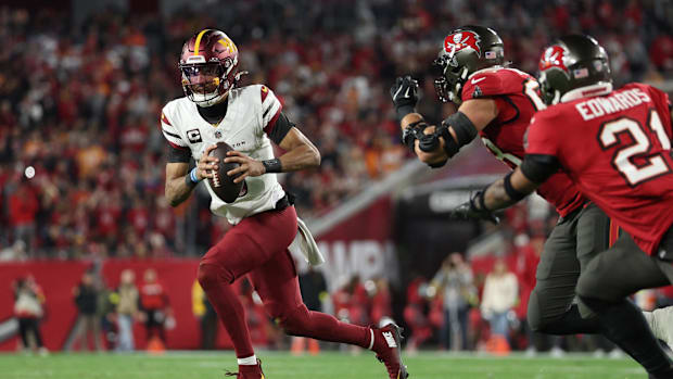 Washington Commanders quarterback Jayden Daniels.