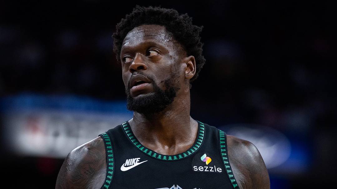 Apr 7, 2026; Indianapolis, Indiana, USA; Minnesota Timberwolves forward Julius Randle (30) looks on in the second half against the Indiana Pacers at Gainbridge Fieldhouse. Mandatory Credit: Trevor Ruszkowski-Imagn Images