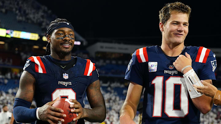 Drake Maye and the Patriots will play the Saints on Sunday afternoon. Drake Maye and the Patriots will play the Saints on Sunday afternoon.