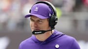 Oct 5, 2025; Tottenham, United Kingdom; Minnesota Vikings head coach Kevin O'Connell Mandatory Credit: Kirby Lee-Imagn Images