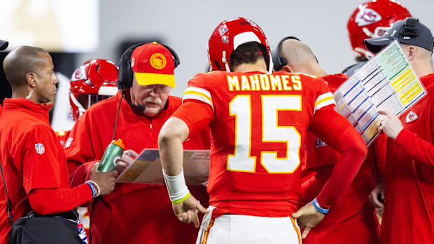 Kansas City Chiefs coach Andy Reid and quarterback Patrick Mahomes