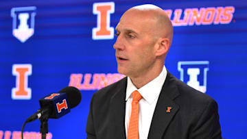 Dec 29, 2023; Champaign, Illinois, USA; Josh Whitman, Director of Athletics at the University of