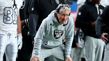 Pete Carroll of the Las Vegas Raiders