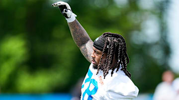 Detroit Lions defensive tackle Tyleik Williams (78) practices during OTA at Meijer Performance Center in Allen Park on Friday, May 30, 2025.