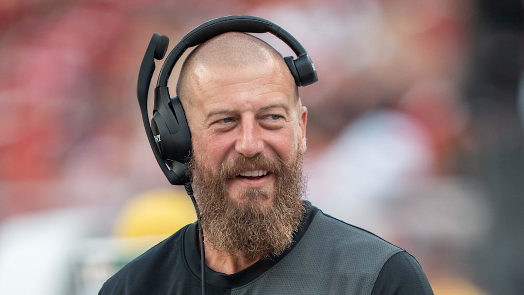 San Francisco 49ers run game coordinator/tight ends coach Brian Fleury