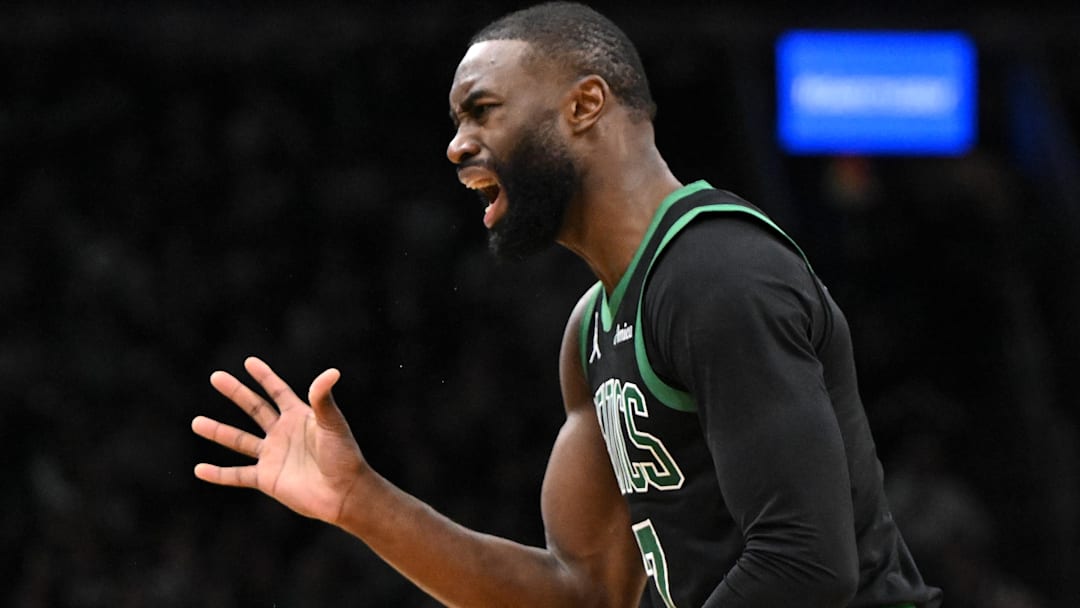 Jaylen Brown decided to lay into the refs in an epic way after the Celtics' 100-95 loss to the Spurs on Saturday