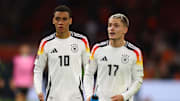 Jamal Musiala und Florian Wirtz gemeinsam im DFB-Trikot
