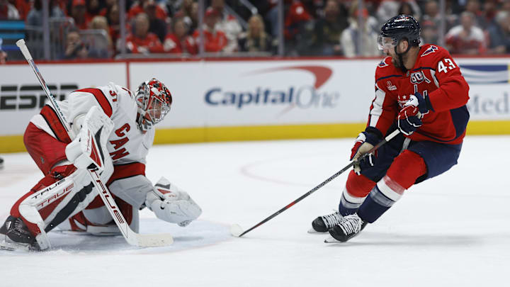 The Hurricanes are road favorites against the Capitals on Tuesday night.