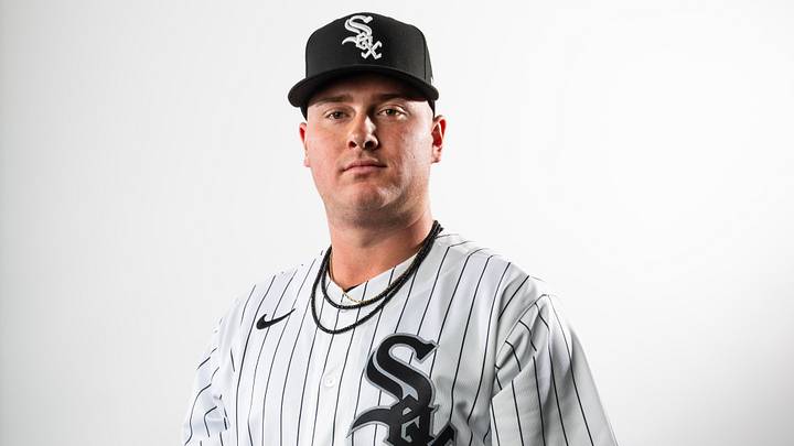 Feb 17, 2026; Glendale, AZ, USA; Chicago White Sox pitcher Tanner McDougal poses for a portrait during photo day at Camelback Ranch. Mandatory Credit: Mark J. Rebilas-Imagn Images