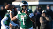 Winslow's Jalen Parker throws a pass during the state Group 4 semifinal football game between Winslow and Millville played at Winslow Township High School on Saturday, November 23, 2024. Winslow defeated Millville, 13-7.