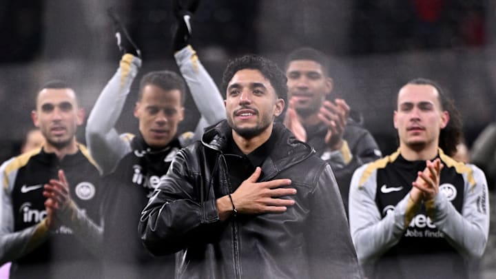 Omar Marmoush wurde im Januar bei Eintracht Frankfurt verabschiedet