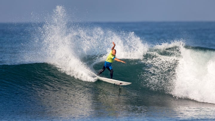 Sep 19, 2012; San Clemente, CA, USA; Professional surfer Kelly Slater cuts back during the Hurley Pro at Lower Trestles on San Onofre State Beach.