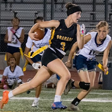 Granada wide receiver Marin Lnenicka (3) has helped the Matadors into the North Coast Section semifinals