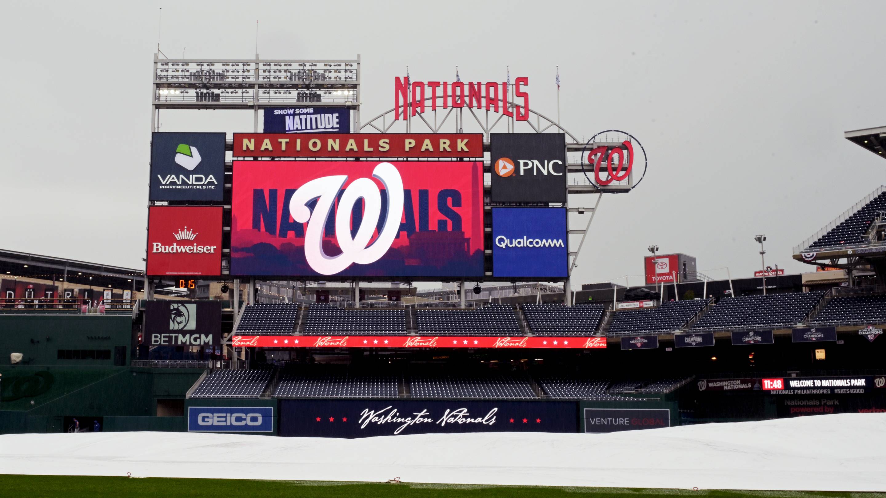Phillies-Nationals start time: Rain delay updates from D.C.