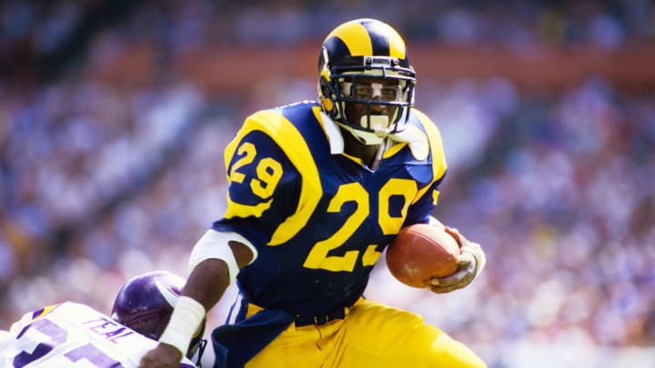 Former SMU running back Eric Dickerson while with the Rams