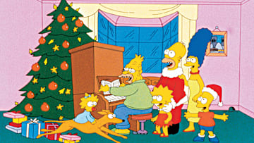 THE SIMPSONS: Homer tries to earn extra money to buy Christmas presents for the family, and everything he does goes wrong. Fortunately, he is rescued by SantaÕs Little Helper in an encore of the 1989 Christmas special ÒSimpsons Roasting on an Open FireÓ of THE SIMPSONS airing Sunday, Dec. 23 (8:00-8:30 PM ET/PT) on FOX. This special was the very first full-length episode of THE SIMPSONS to ever air on December 18, 1989. THE SIMPSONS ª and © 2018 TTCFFC ALL RIGHTS RESERVED.