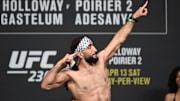 Belal Muhammad during weigh ins for UFC 236 at State Farm Arena.