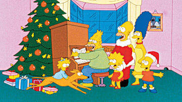 THE SIMPSONS: Homer tries to earn extra money to buy Christmas presents for the family, and everything he does goes wrong. Fortunately, he is rescued by SantaÕs Little Helper in an encore of the 1989 Christmas special ÒSimpsons Roasting on an Open FireÓ of THE SIMPSONS airing Sunday, Dec. 23 (8:00-8:30 PM ET/PT) on FOX. This special was the very first full-length episode of THE SIMPSONS to ever air on December 18, 1989. THE SIMPSONS ª and © 2018 TTCFFC ALL RIGHTS RESERVED.