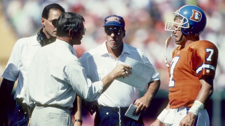 John Elway and Dan Reeves