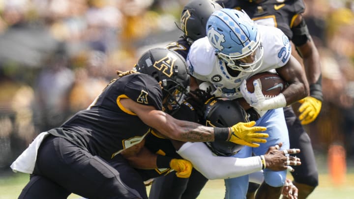 Sep 3, 2022; North Carolina Tar Heels running back George Pettaway (23) Sports