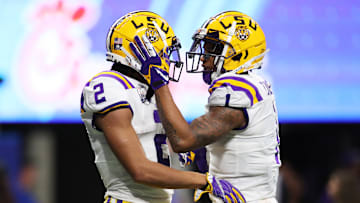 NFL and former LSU receivers Justin Jefferson and Ja'Marr Chase.