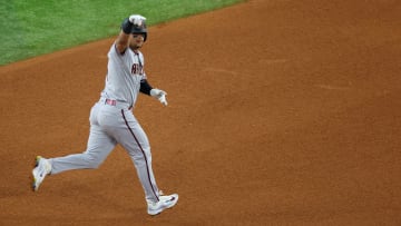 Gabriel Moreno bateó jonrón en el Juego 2 de la Serie Mundial 