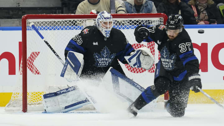 Jan 24, 2024; Toronto, Ontario, CAN; Toronto Maple Leafs defenseman Timothy Liljegren (37) 