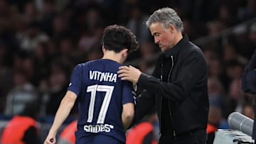Vitinha sorti sur blessure face à l'OL hier soir au Parc des Princes