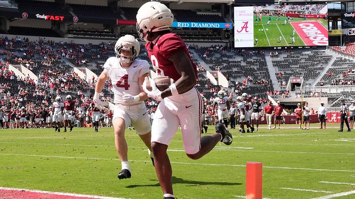 April 11, 2026; Tuscaloosa, AL, USA; during the Alabama A Day at Bryant-Denny Stadium.