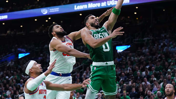 Boston Celtics, New York Knicks, Jayson Tatum, Jaylen Brown, Derrick White, Jrue Holiday