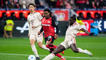 Bayern Munich defenders had their work cut out against Bayer Leverkusen on Saturday.