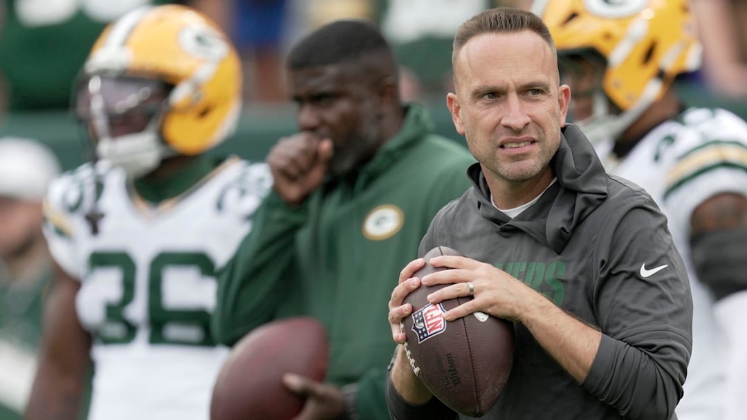 Green Bay Packers defensive coordinator Jeff Hafley is shown before their preseason game against the Seattle Seahawks Saturday, August 23, 2025, at Lambeau Field in Green Bay, Wisconsin. Green Bay Packers defensive coordinator Jeff Hafley is shown before their preseason game against the Seattle Seahawks Saturday, August 23, 2025, at Lambeau Field in Green Bay, Wisconsin.