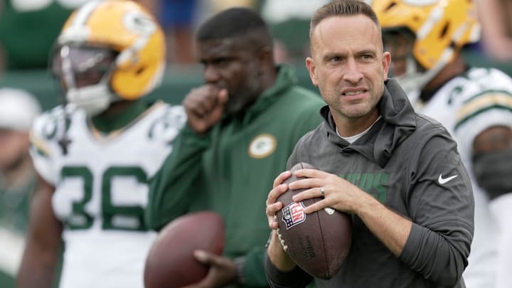 Green Bay Packers defensive coordinator Jeff Hafley is shown before their preseason game against the Seattle Seahawks Saturday, August 23, 2025, at Lambeau Field in Green Bay, Wisconsin.