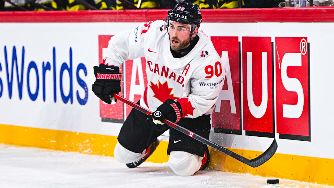 Former Blues captain Ryan O'Reilly at the IIHF World Championship