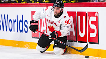 Former Blues captain Ryan O'Reilly at the IIHF World Championship