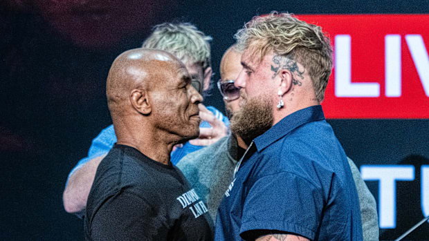 Jake Paul and Mike Tyson